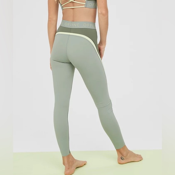 OFFLINE By Aerie Goals Logo Waistband Legging Small - Picture 2 of 8